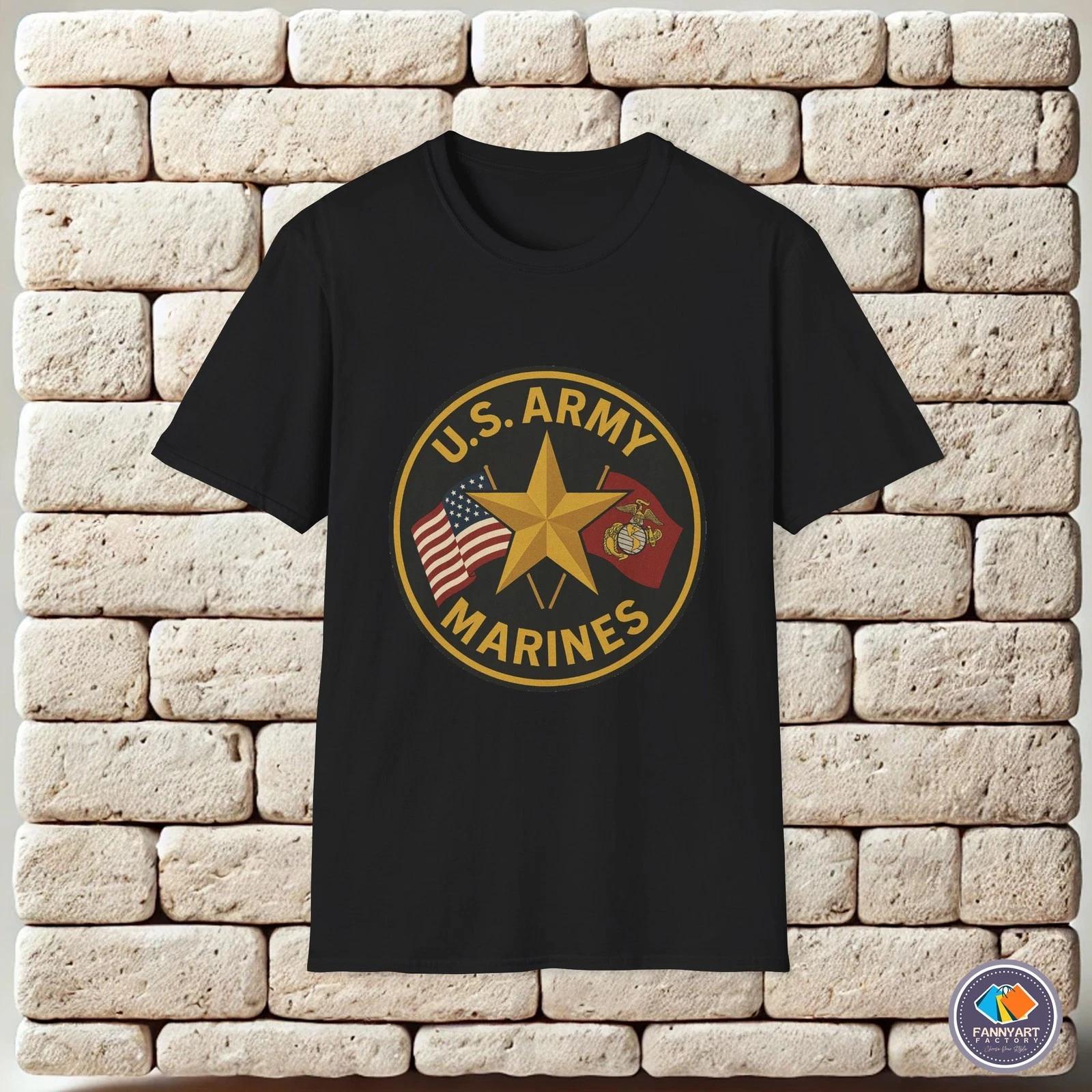 U.S. Army Marines Logo Unisex T-Shirt M
