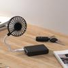 USB-betriebener Handventilator mit bürstenlosem Motor Starker Luftstrom Geräuscharm 360 Grad verstellbar Kabelloser Mini-Kühlventilator