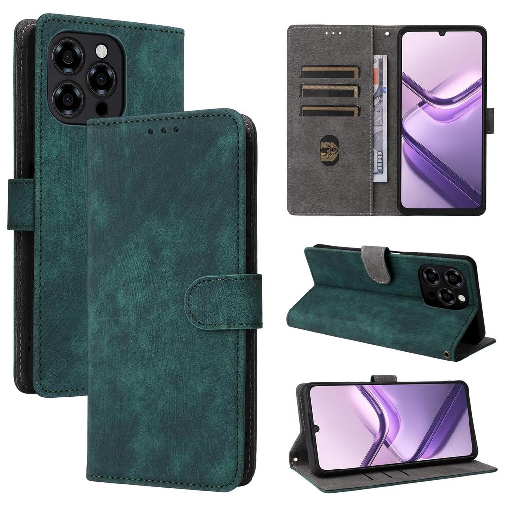 Leder-Flip-Cover für Doogee Note 58/Note 58 Pro, PU-Telefonhülle, Rundumschutz, stoßfest mit [RFID-Blockierung]