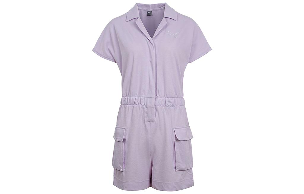 PUMA Bodysuits Women s Purple V Neck 535232-17 S