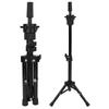 Mannequin Head Stand Adjustable Cosmetology Mannequin Training Tripod for Hairdressing Training