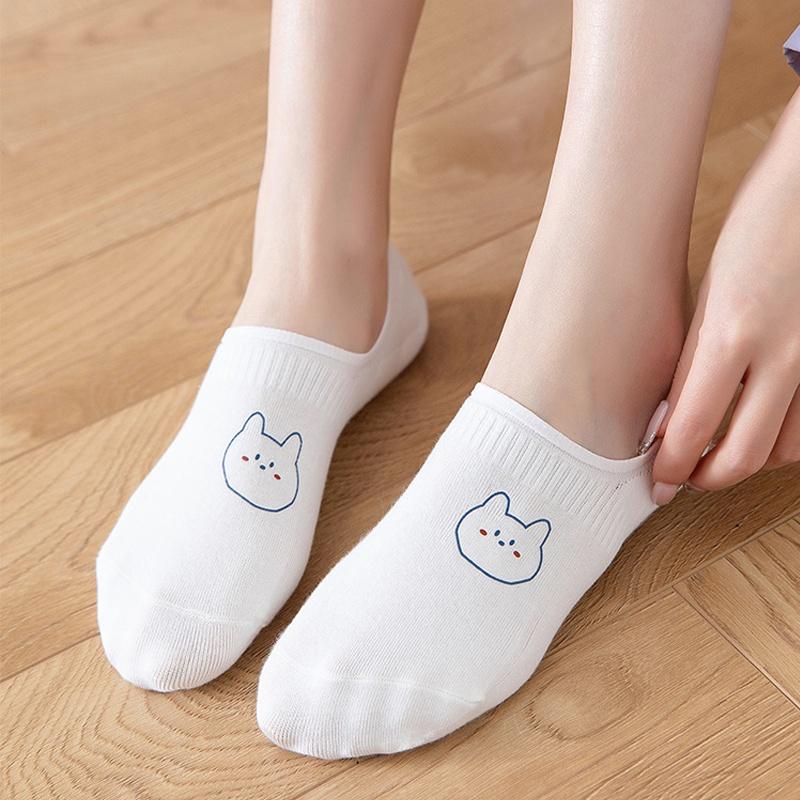 Spring Summer Women Fashion Cotton Cartoon Casual Comfortable Animal Pattern Socks Cute Funny Socks