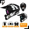 Full Face Off-Road Motorcycle Helmet ABS Material Ventilated Design Dirt Bike Riding Adult Unisex S-XXL