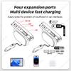 For Tesla Model 3 Y NEW 2025 2025 Docking Station Quick Charger Type-C USB Shunt Hub Fast Charging Power Splitter Car Accessorie
