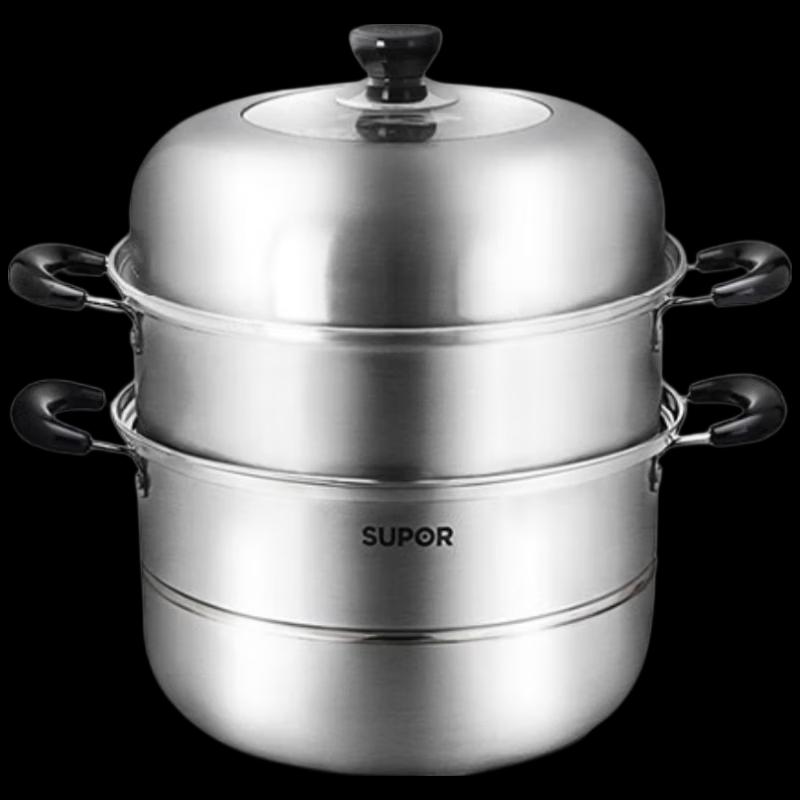 SUPOR 304 Stainless Steel Double-Layer Steamer
