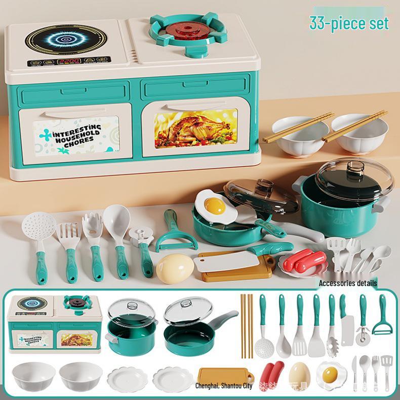 Children's Kitchen Toy Set: Role-Playing Simulation Stove for Boys and Girls