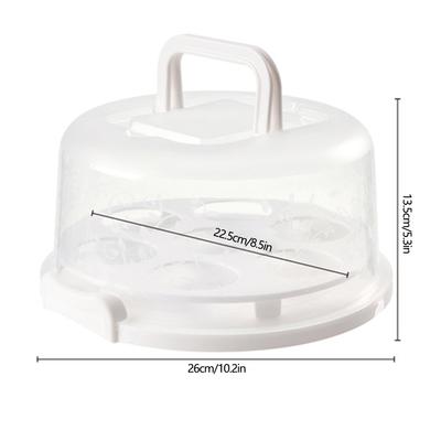 Cake Carrier Cover Cake Stand with Lid Dessert Serving Platter with Handle Cupcake Holder Pies