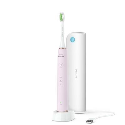 Spazzolino elettrico HX2461 Scatola di sterilizzazione UV con modalità a tre marce 1 testina bianca brillante 1 manico della spazzola