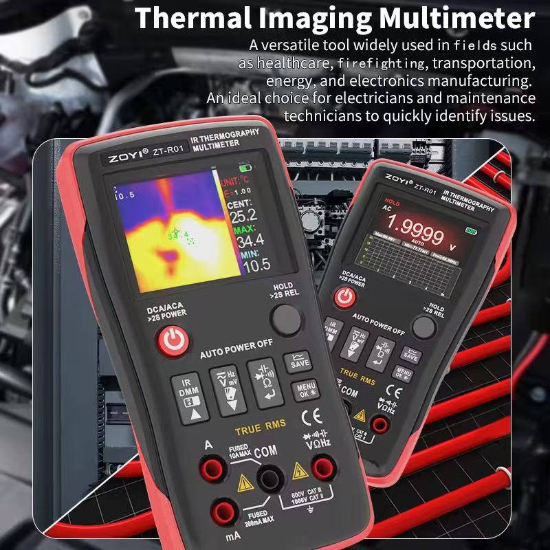 ZOYI S R01 Thermal Imager and Multimeter 2 in 1 Infrared Thermometer and Electrical Tester