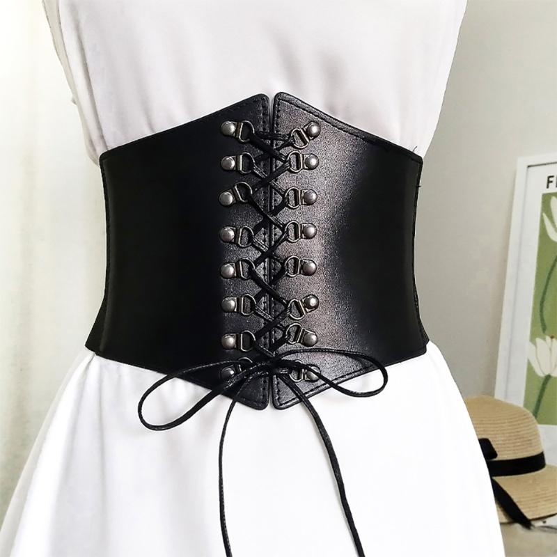 Stretchy Cinch Belt For Dresses Buckle Slimming Body Belts for Women Elastic High Waist Hiphop Rock Nightclub Sexy Jeans