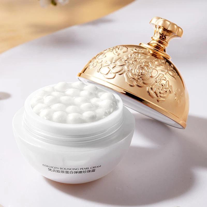 

Коллагеновый жемчужный крем для лица для женщин лифтинговый укрепляющий увлажняющий корейский крем для лица крем для ухода за кожей 1PCS