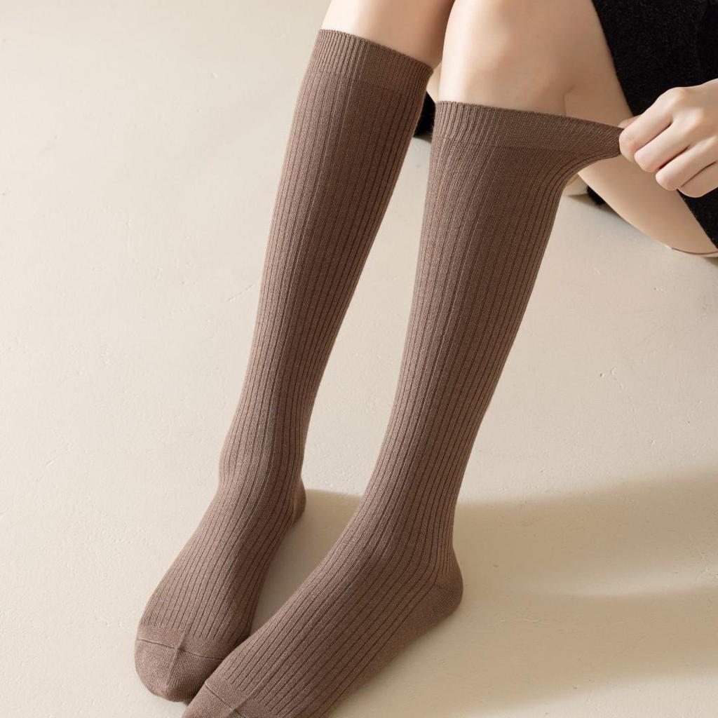 Melaude Women's Cashmere Wool Calf Socks: Warm, Cold-Resistant, Slimming, Beautiful Leg Socks for Autumn/Winter