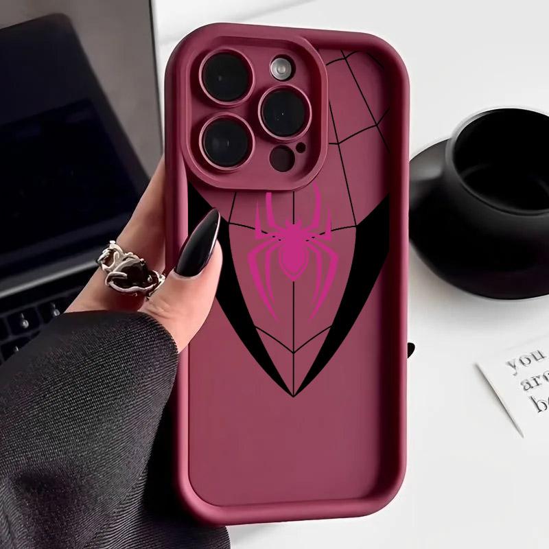 Spiderman LOGO Phone Case For iPhone 17E 11 12 13 14 15 16 17 Pro Max Fundas iPhone For 17 Air Plus 16e 13 Silicone Back Cover