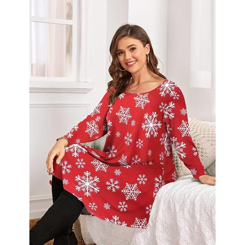 BITCED Fashion Autumn Winter Long Sleeve O-Neck Casual Dresses