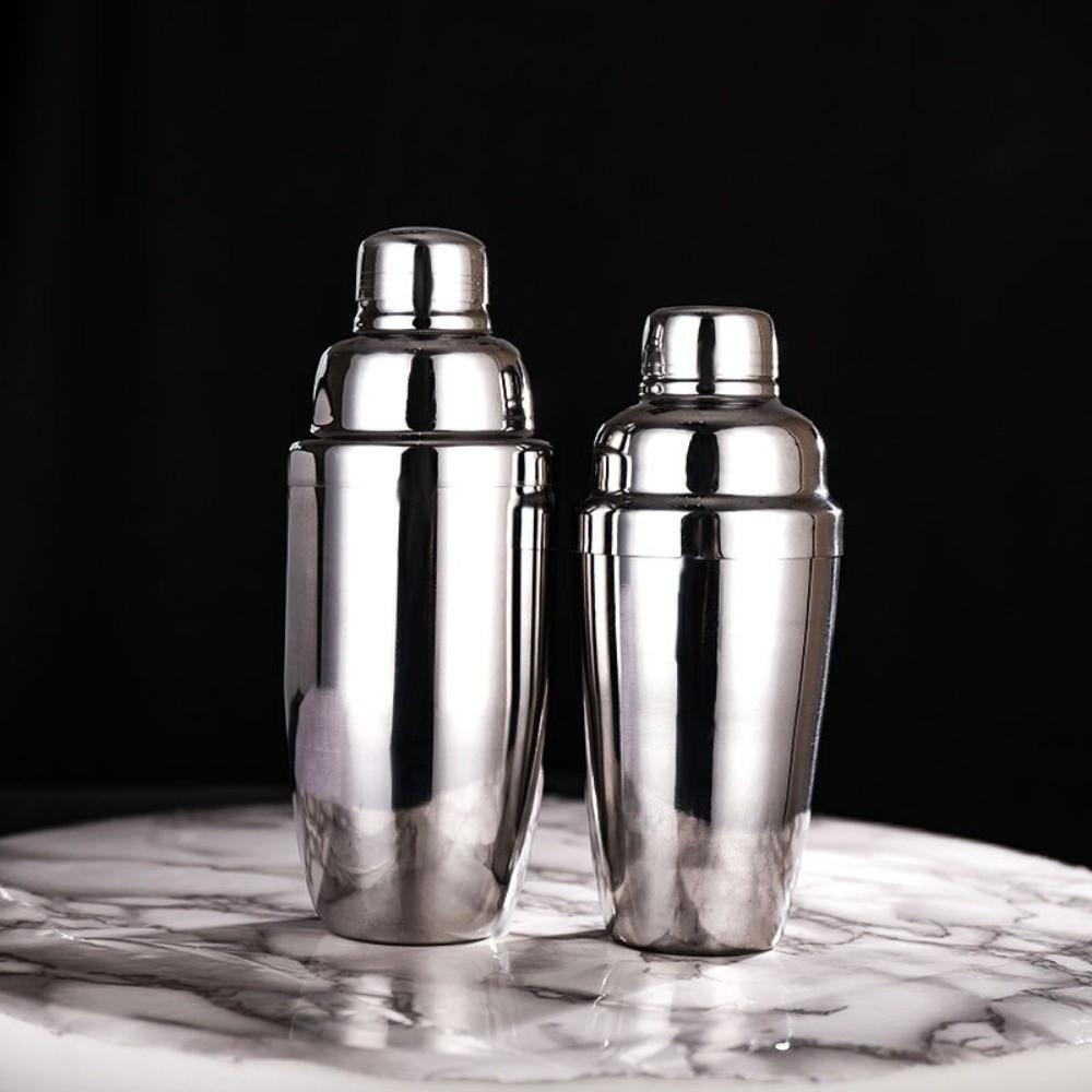 250/350/550/750ml Cocktail Wobble Cup Stainless Steel Food Grade Martini Mixing Bottle 3 Section Heavy Duty Bartending Tools