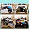 Conjunto de Roupa de Cama Infantil Monster Jam Com Estampa Ativa para Decoração de Quarto de Bebê