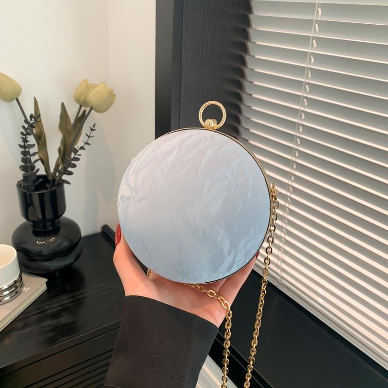 Fashionable Unique Stylish Evening Clutch Bag Chic Handbag With Chain Shoulder Strap