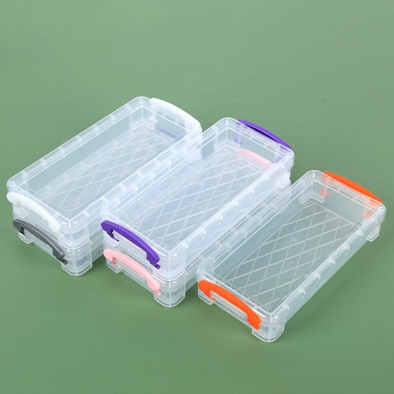 Kawaii Průhledný Penál Multifunkční Dětský Penál Kancelářský Školní Velkokapacitní Úložný Organizér