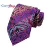 3.15"(8cm) Fashion Striped PaisleyTies Men Plaid Flower Necktie for Wedding