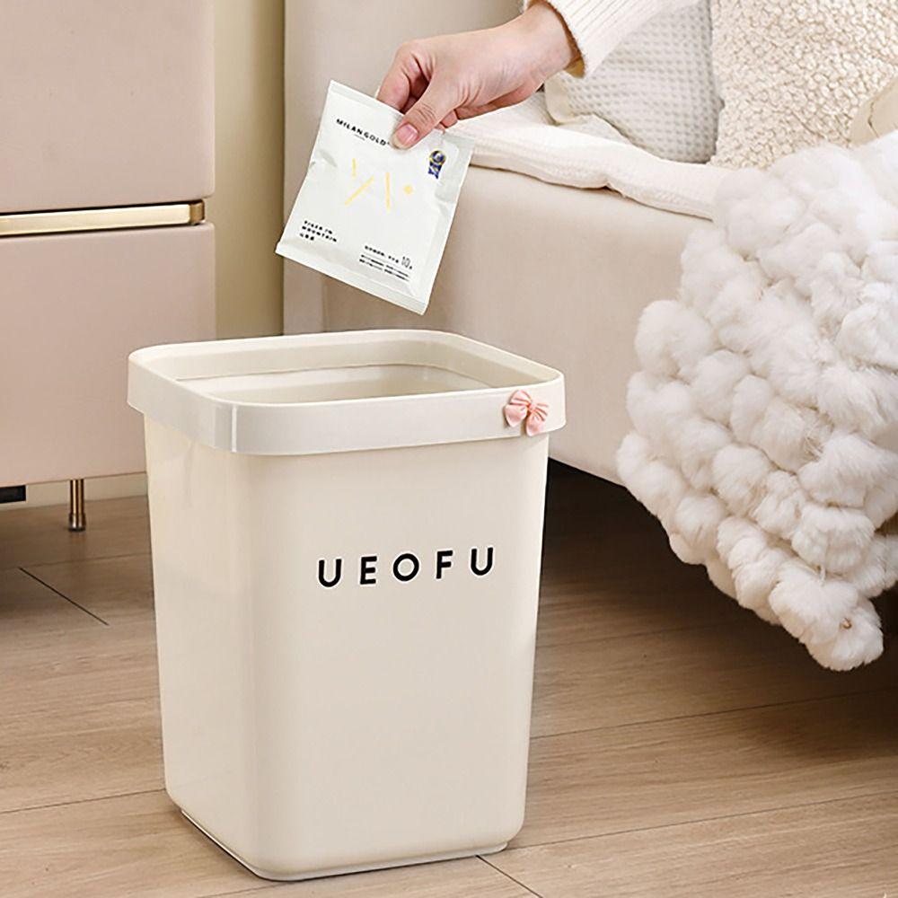 

Uncovered Garbage Bucket Strong Bearing Capacity Dustbin Durable Trash Can Living Room