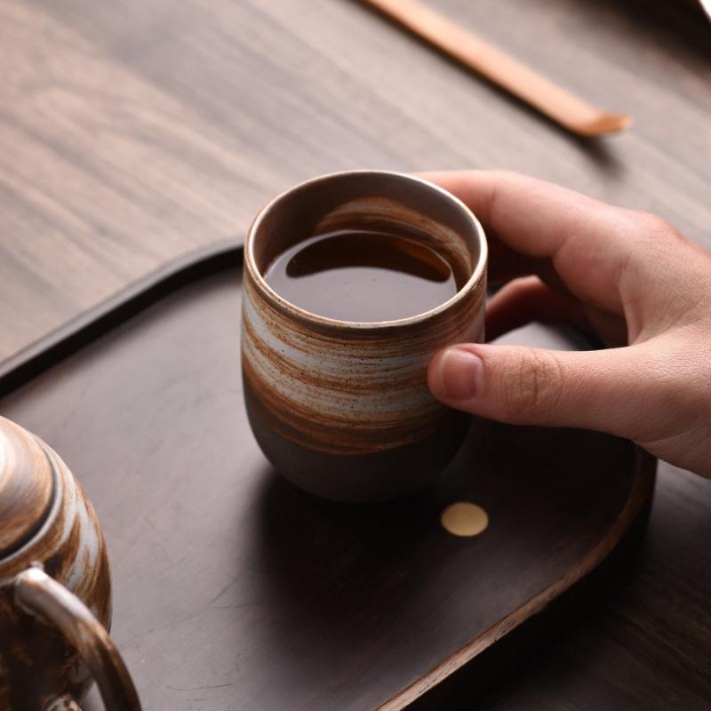 Creative Retro Coffee Cups Stoneware Handmade Ceramics Mugs Beer Tea Mug Whiskey Drinkware Cup Latte Teacup Teaware for Kitchen