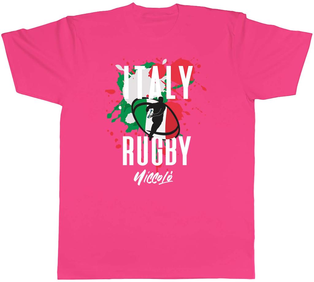Personalised Italy Rugby TShirt Unisexs Supporters 6 Nations Union Unisex Tee