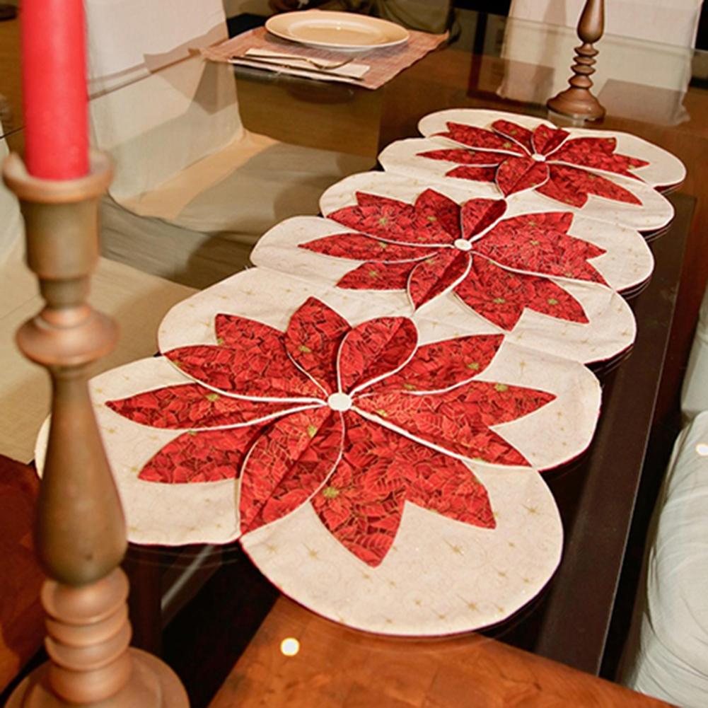 

DIY Fabric Flower Placemat Template 2PCS Set Reusable Flower Placemat Template For Household 8 inch