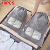 Shoes Storage Bags Closet Organizer Non-woven Travel Portable Bag Waterproof Pocket Clothing Classified Hanging Bag