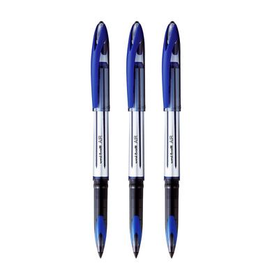 Uni-Ball Air UBA188L 0.7mm Roller Ball Pen Blue Ink Pack of 3 for Office, School & Home Writing