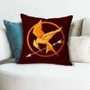 TThe HHunger GGames Pillow Cases for Bedroom Living Room Sofa Home Decor Polyester Cushion Cover with Zipper