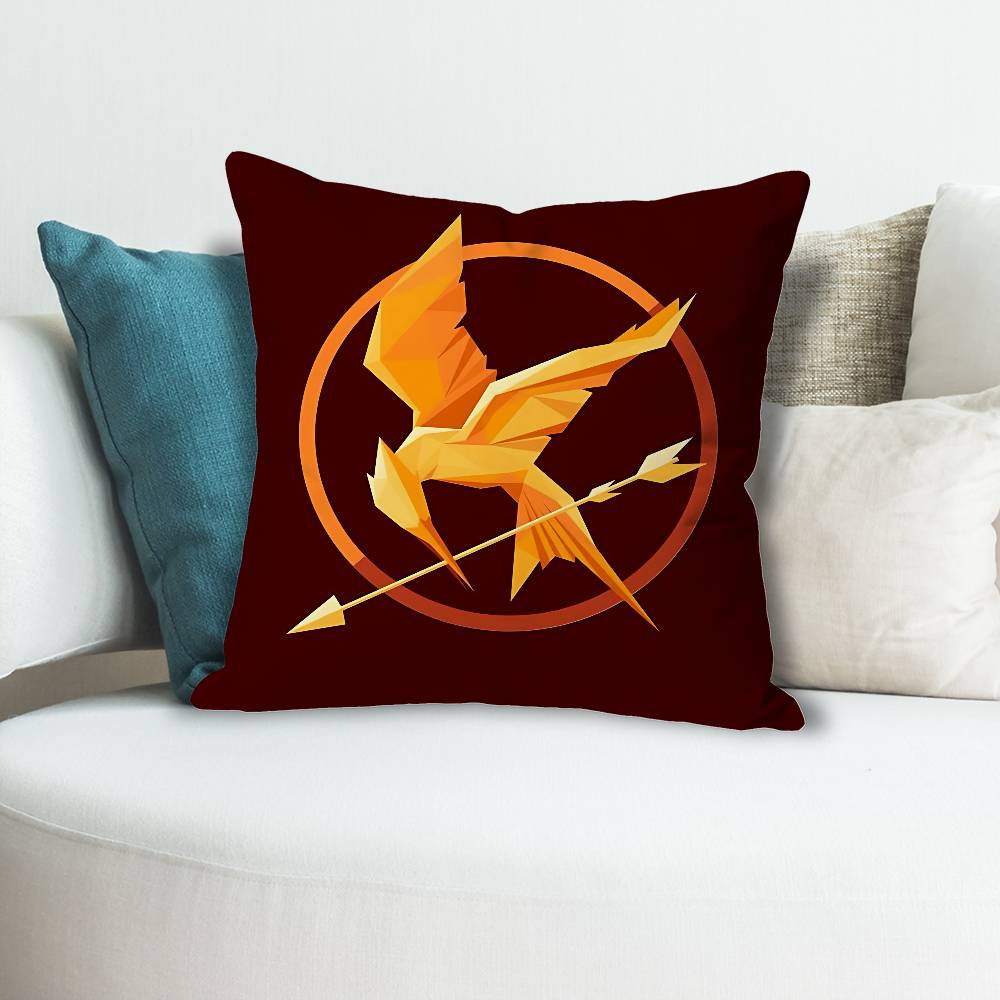 TThe HHunger GGames Pillow Cases for Bedroom Living Room Sofa Home Decor Polyester Cushion Cover with Zipper