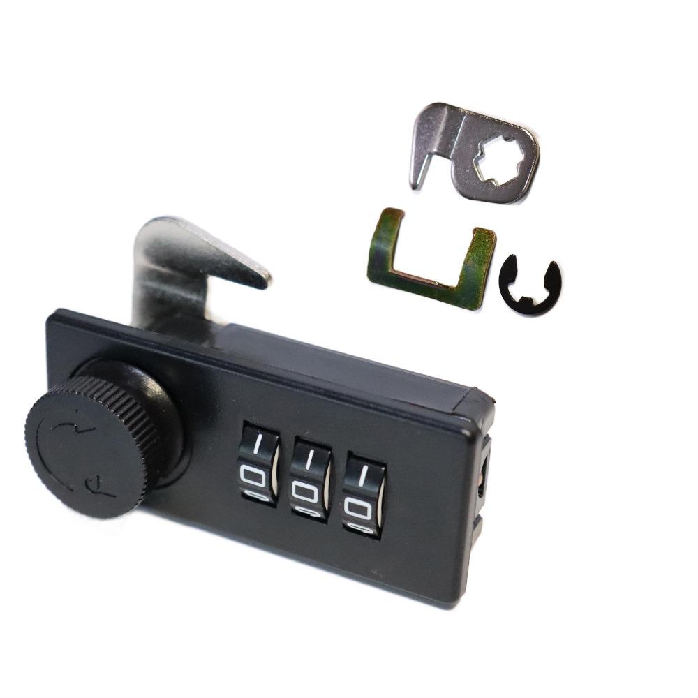 3 Digit Combination Combination Lock Keyless Turntable Password Lock Portable Drawer Lock Toolbox 2