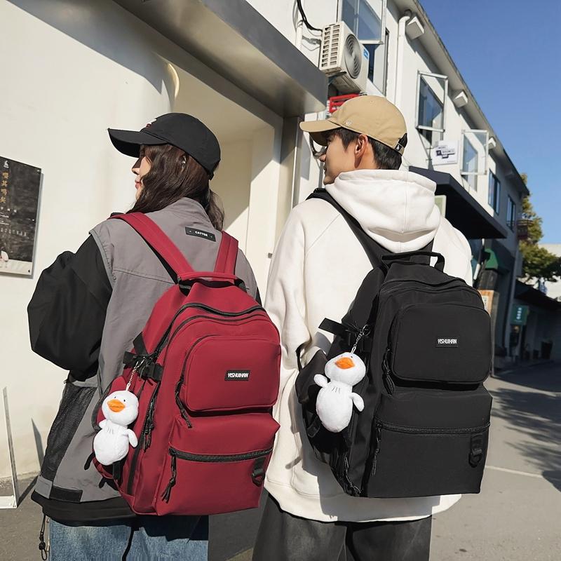 

Рюкзак большой емкости для путешествий, мужской школьный рюкзак для женщин и студентов, компьютерный рюкзак красный