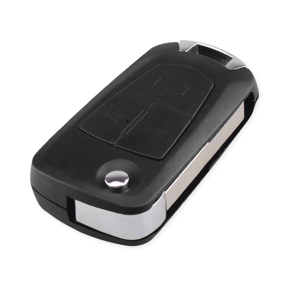 KEYYOU New Flip Folding Remote Key Case 3 Button Black 3 BTN For Vauxhall Opel Astra Vectra Zafira HU100 Blade Free Shipping