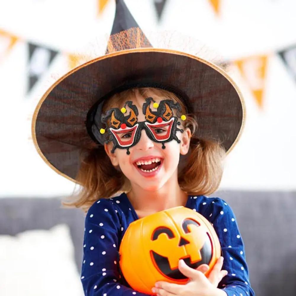 Keine Gläser Halloween-Brille Paillettenbesetzte Halloween-Selfie-Requisiten Geisterfest