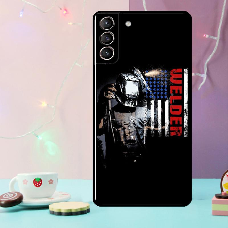 

Welder Welding Phone Case For Samsung Galaxy S25 Ultra S20 S21 S22 S23 S24 Ultra Plus S9 S10 S25 FE Cover Galaxy S20Ultra