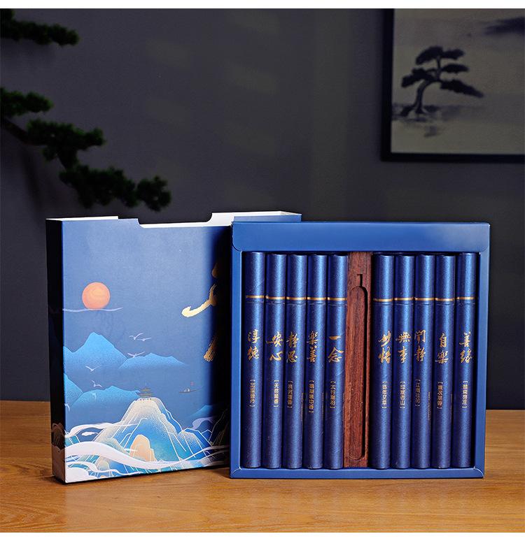 Ten Kinds of Stick Incense Indian Old Mountain Sandalwood and Agarwood Home Indoor Purify The Air and Calm The Mind Joss Stick