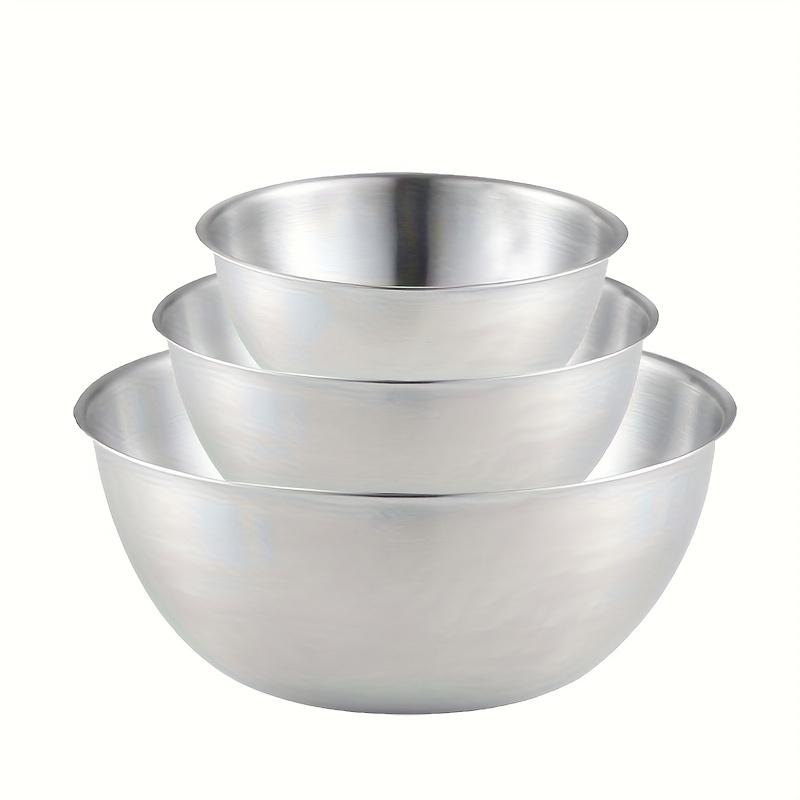 3pcs Stainless Steel Bowl Set with Scale for  Baking Cooking Food Storage Large Capacity Mixing Bowls Home Kitchen Tools