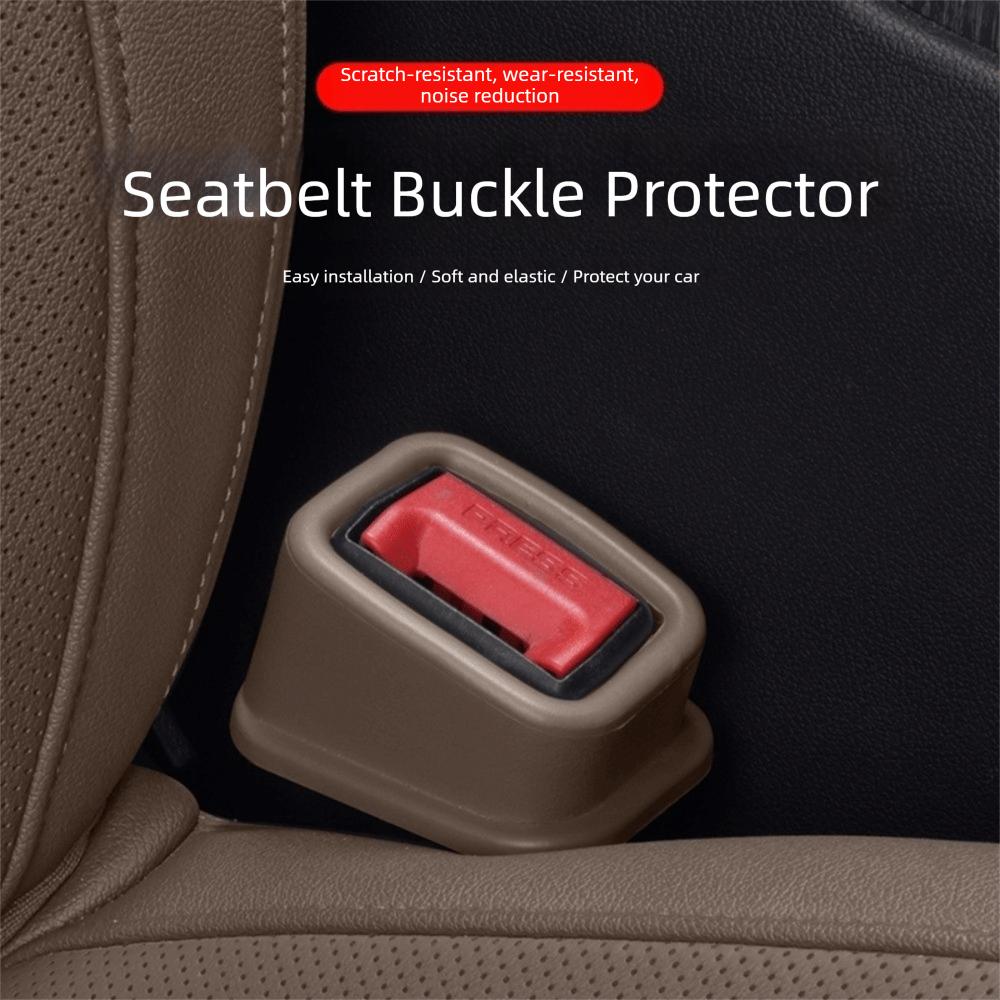 2PCS EVA Seat Belt Buckle Holder Full-Wrapped Anti-Slip Seat Belt Protection Cover Anti-Scratch Seat Belt Slot Fixer