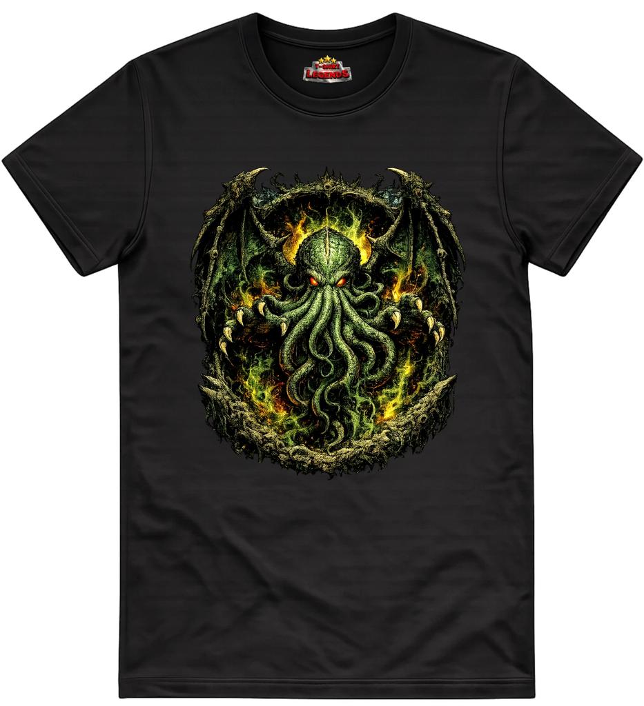Cthulhu Face Mens T Shirt Cosmic Entity RPG Gamer Regular Fit Cotton Tee