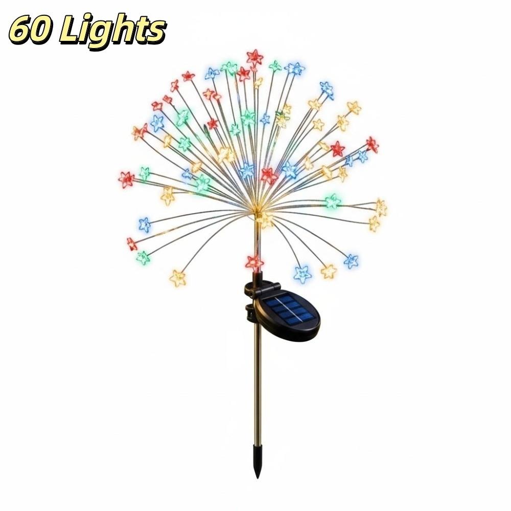 Waterproof Solar Firework Lights LED Solar Fireworks Lights Halloween Fairy Lights Landscape Decor