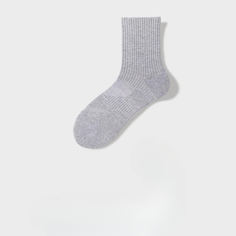 Basketball Socks, Men's Mid-calf Sports Pure Cotton Thin Short Socks, Men's Breathable and Sweat-absorbing Thick Towel Bottom Long Socks