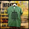 Combat T-shirt Military Infantry Grunt Tactical Assault Combat Veteran Stand