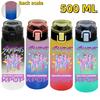 KPop Demon Hunters Sports Water Bottle Portable Leak Proof Plastic Cup Level Line Outdoor Fitness 500ML with for Kid Friendly Entertaining Fun Play