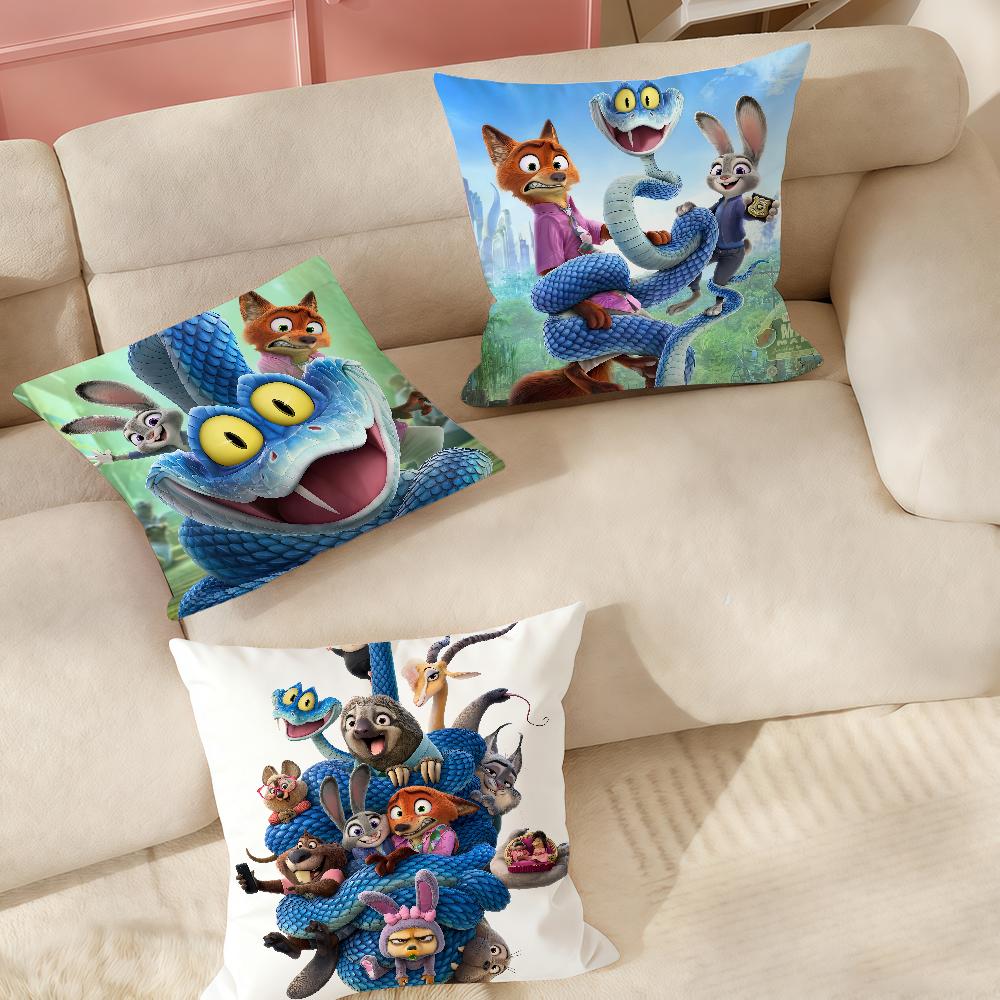 Animali Carini Z-zootopia 2 Federa Applicabile Per Camere degli Ospiti Interni Auto Ufficio Decorazione della Casa