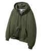 Alvinclo [Double Cotton/Fleece-Lined] Plain Regular Fit Two-Way Zip-Up Hoodie Azh673 (4 Colors) (Type B)