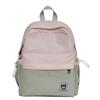 Schoolbag Japanese backpack women's new casual Korean version contrasting color junior high school student travel small backpack high school student 