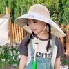 Voice Control Fan Hat Children Summer Girls Large Brim Sun Protection Shawl Hat Empty Top Girl Sun Hat