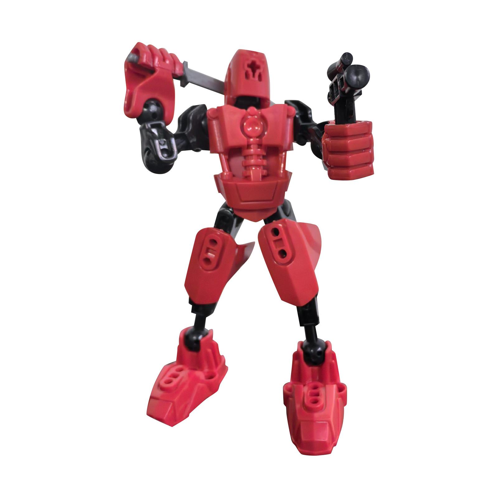 

Мобильный набор кукол, 3D-робот, подвижная кукла, подвижная кукла, подходит для коллекционеров, украшение для рабочего стола One Size красный