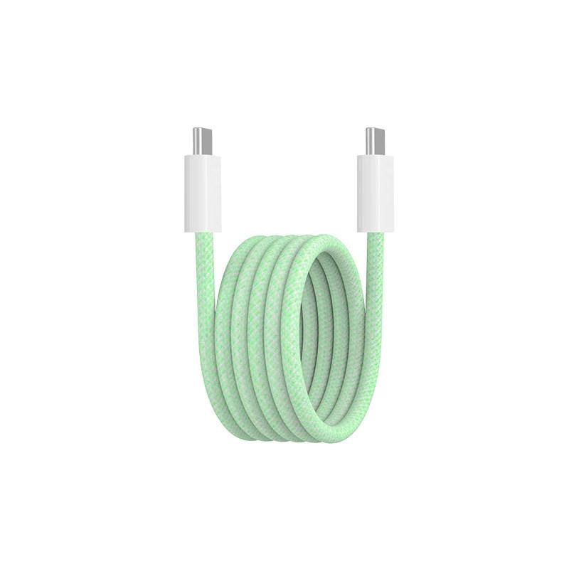 PD 100W Magnetic Suction USB C To USB C Cable 100W PD 3.1 Fast Charging Charger Nylon Braided Wire for iPhone17/16/15 Ipad Xiaomi